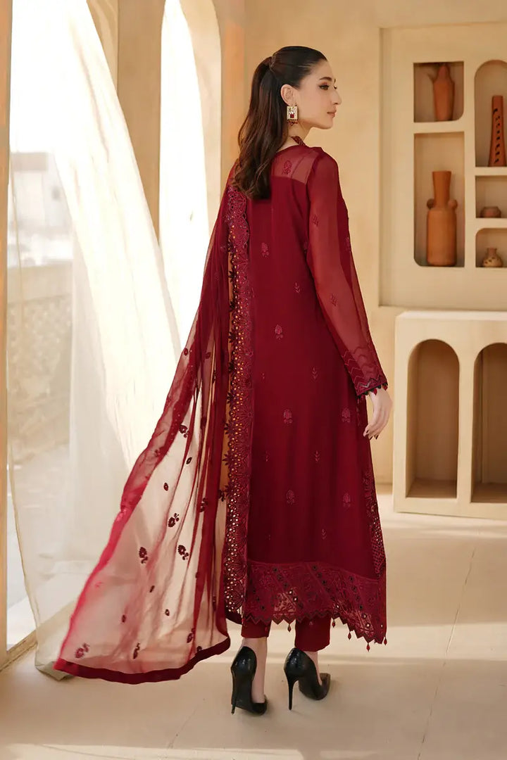 Aria Embroidered 3-Piece Unstitched Suit