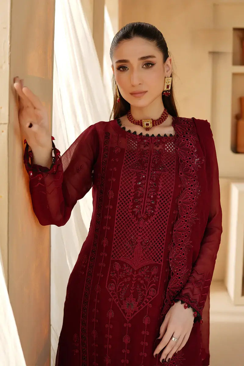 Aria Embroidered 3-Piece Unstitched Suit