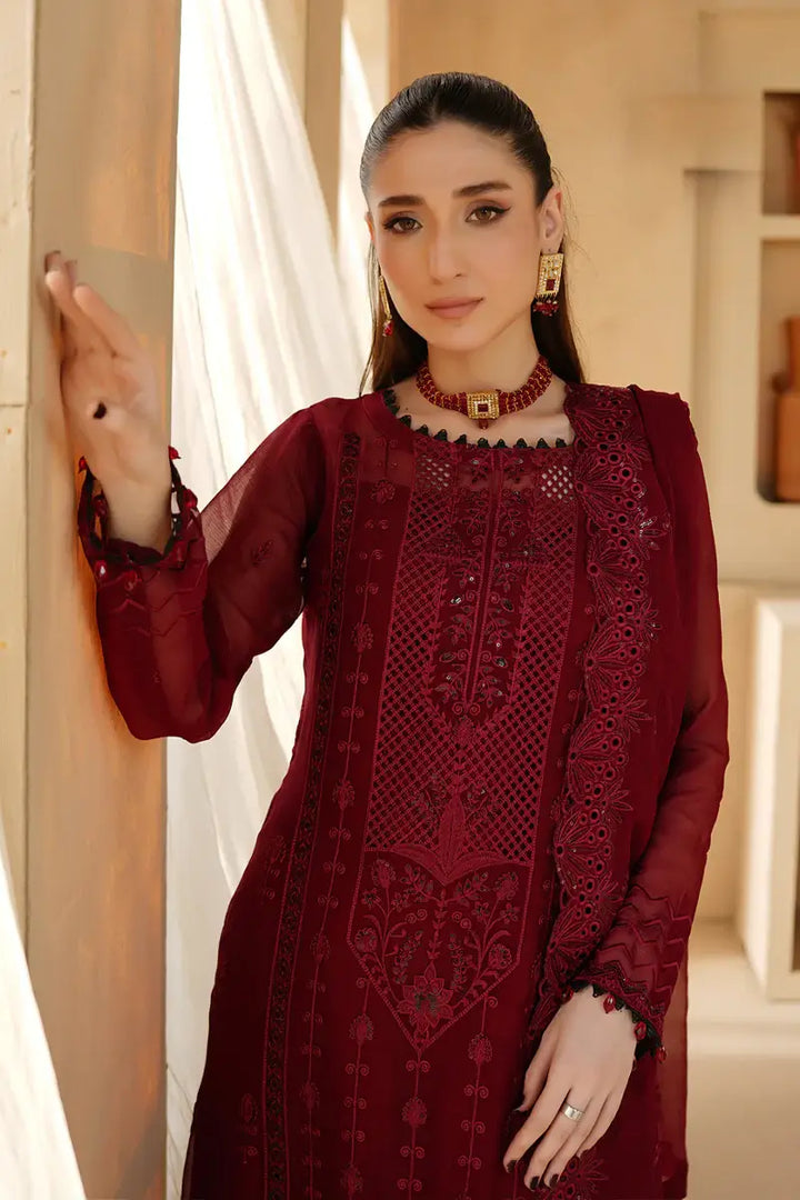 Aria Embroidered 3-Piece Unstitched Suit