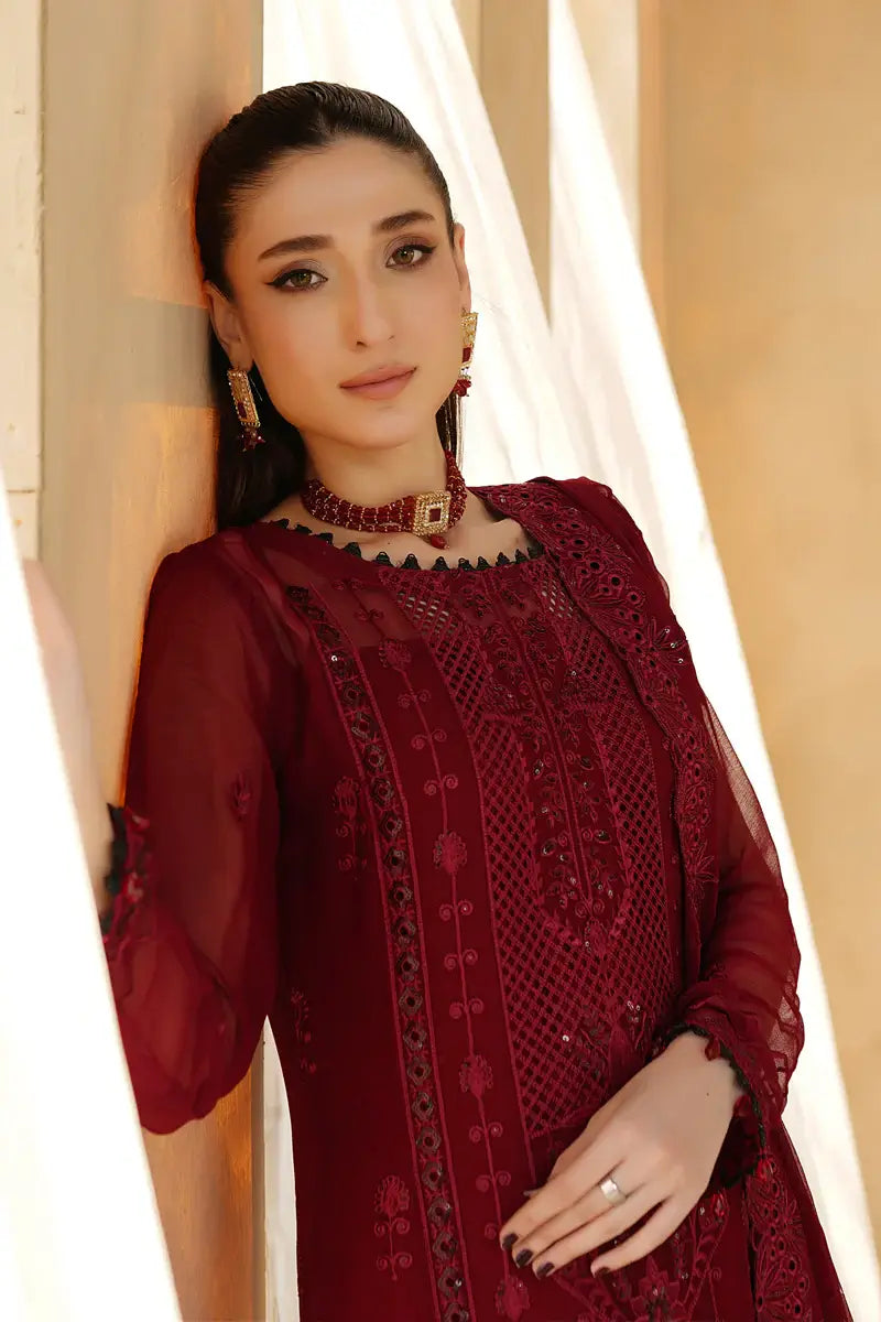 Aria Embroidered 3-Piece Unstitched Suit