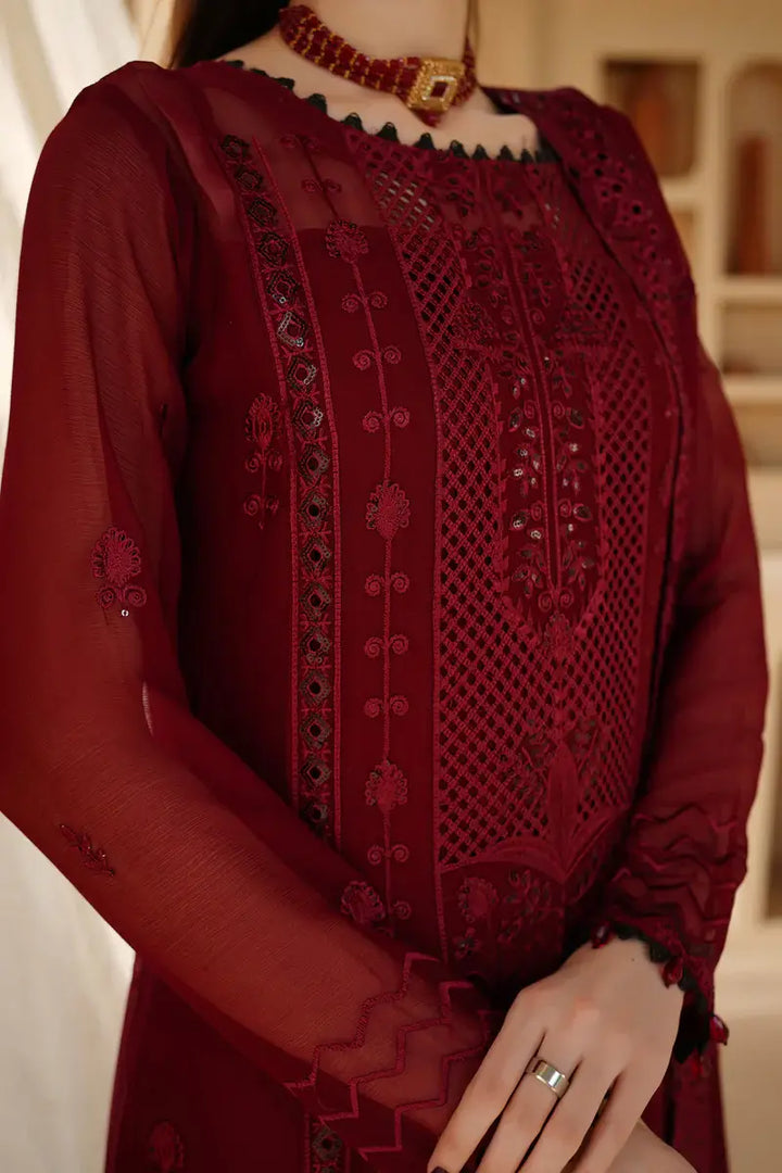 Aria Embroidered 3-Piece Unstitched Suit