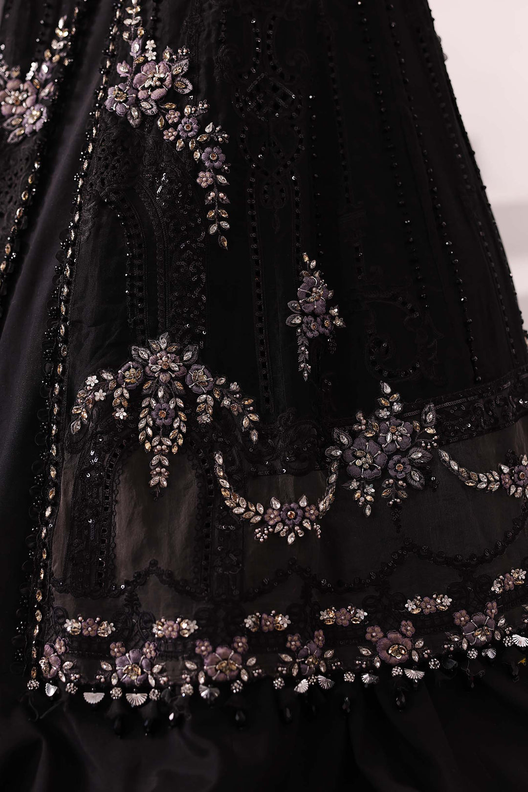 3-Piece Unstitched Embroidered Organza Suit | BD-3004