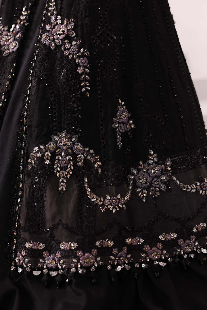 3-Piece Unstitched Embroidered Organza Suit | BD-3004