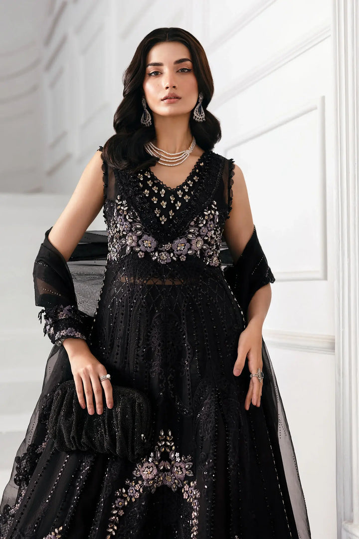 3-Piece Unstitched Embroidered Organza Suit | BD-3004