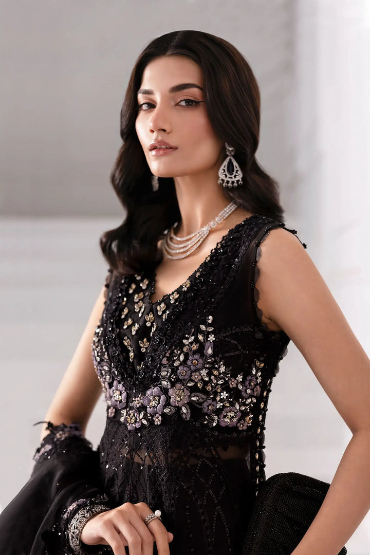 3-Piece Unstitched Embroidered Organza Suit | BD-3004
