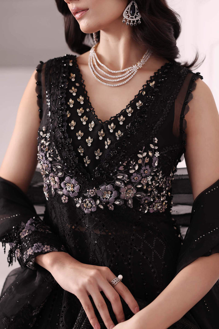 3-Piece Unstitched Embroidered Organza Suit | BD-3004