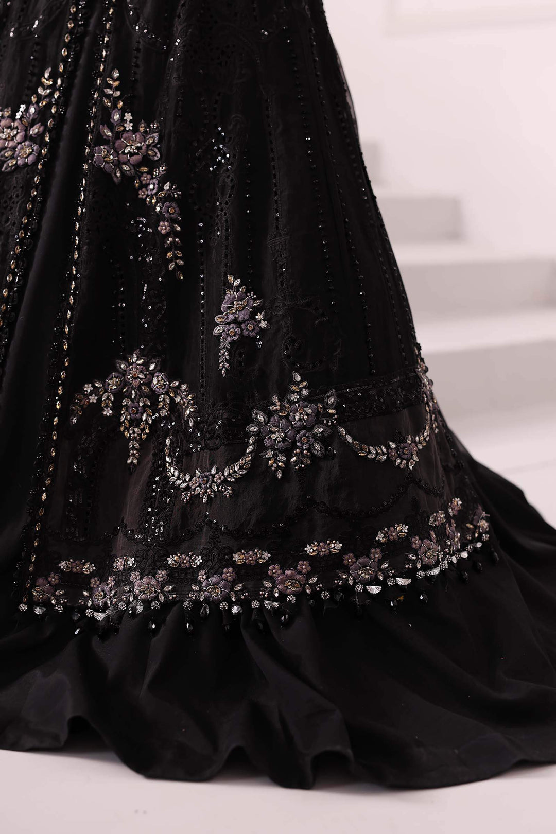 3-Piece Unstitched Embroidered Organza Suit | BD-3004