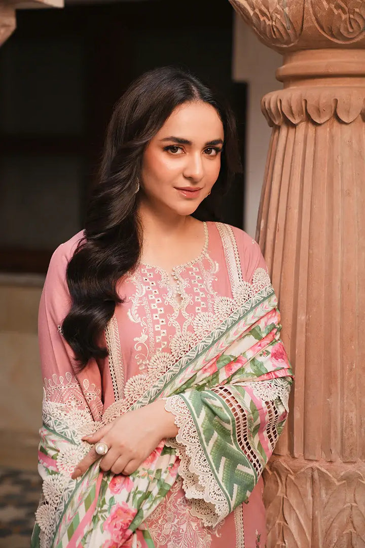 BLUSH By Manara 3-Piece Unstitched Suit