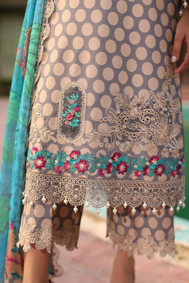 3-PC Unstitched Embroidered Lawn Collection CCS-4-22