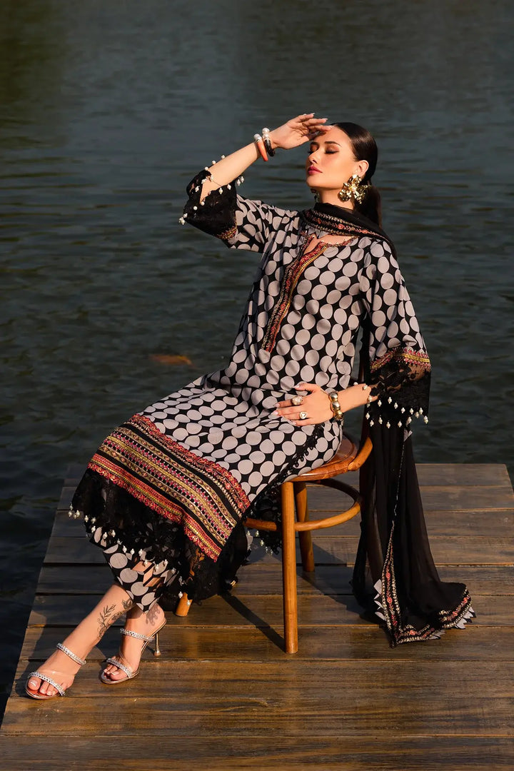 3-PC Festive Edit Lawn QARA Collection CQ5-01