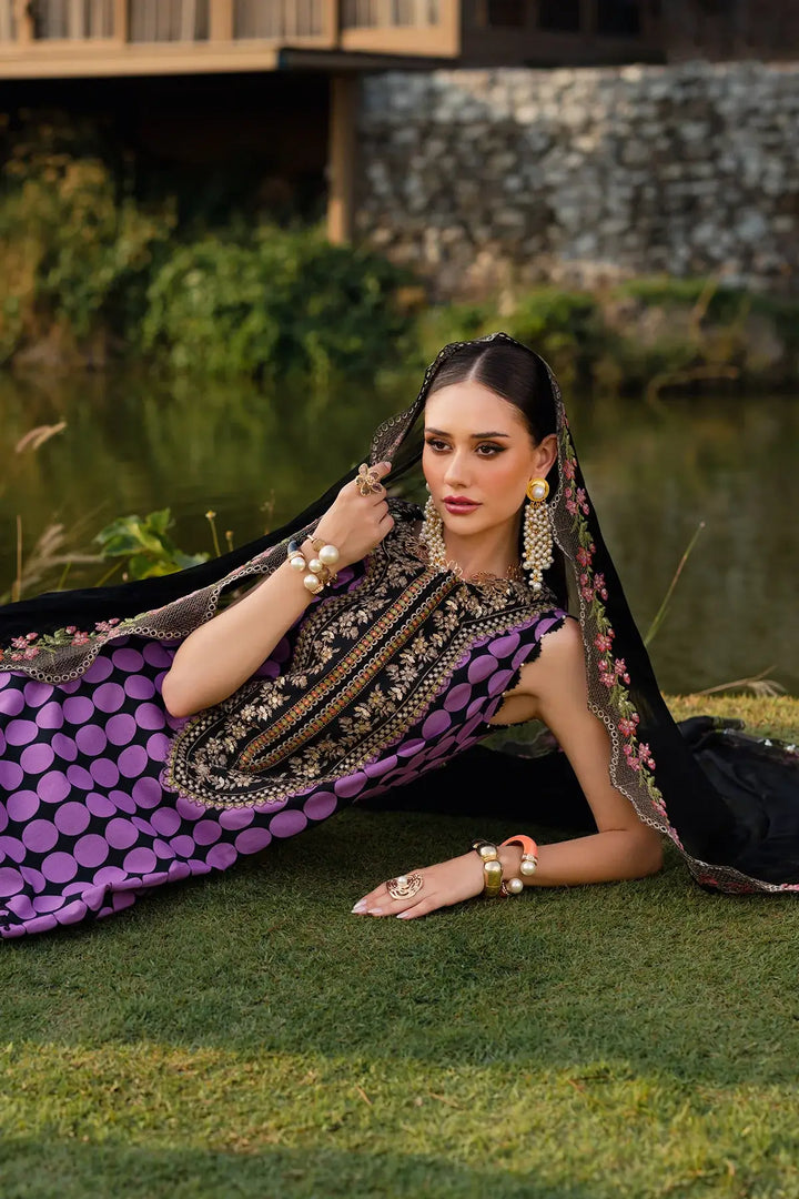 3-PC Unstitched Festive Edit Lawn QARA Collection CQ5-03