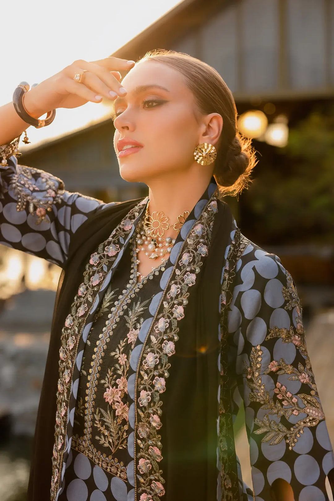 3-PC Unstitched Festive Edit Lawn QARA Collection CQ5-06