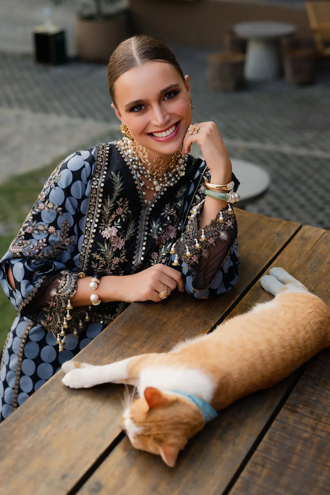 3-PC Unstitched Festive Edit Lawn QARA Collection CQ5-06