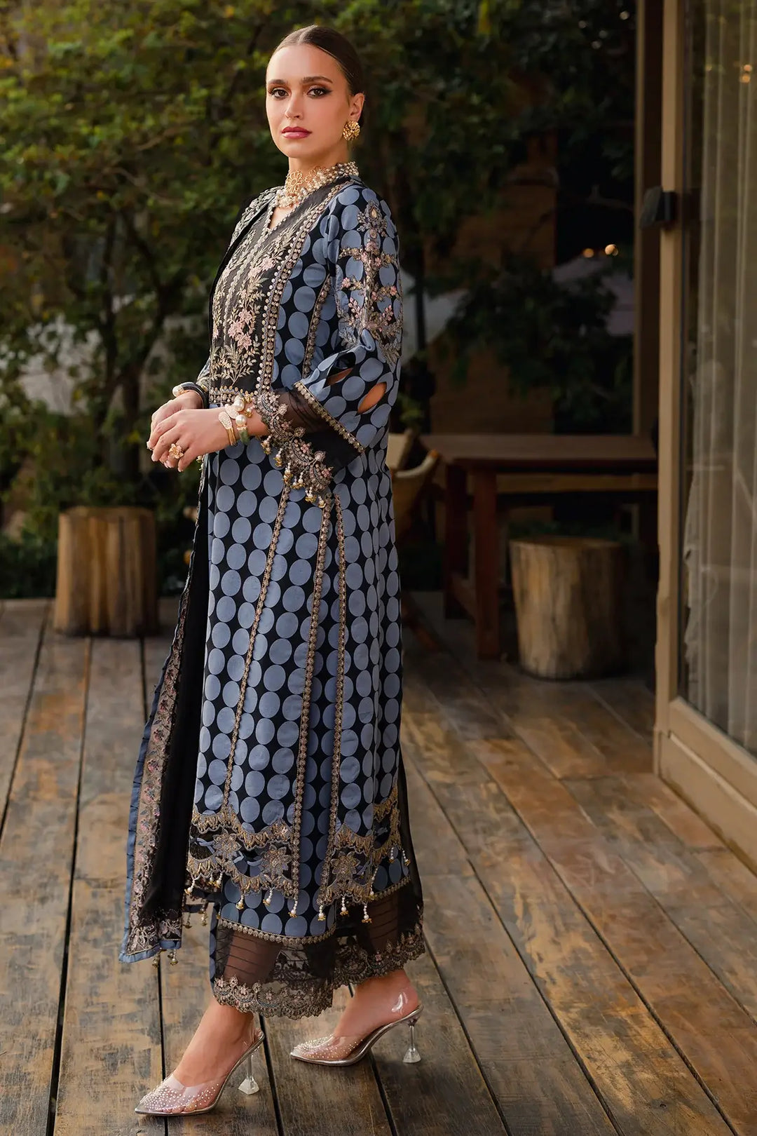 3-PC Unstitched Festive Edit Lawn QARA Collection CQ5-06