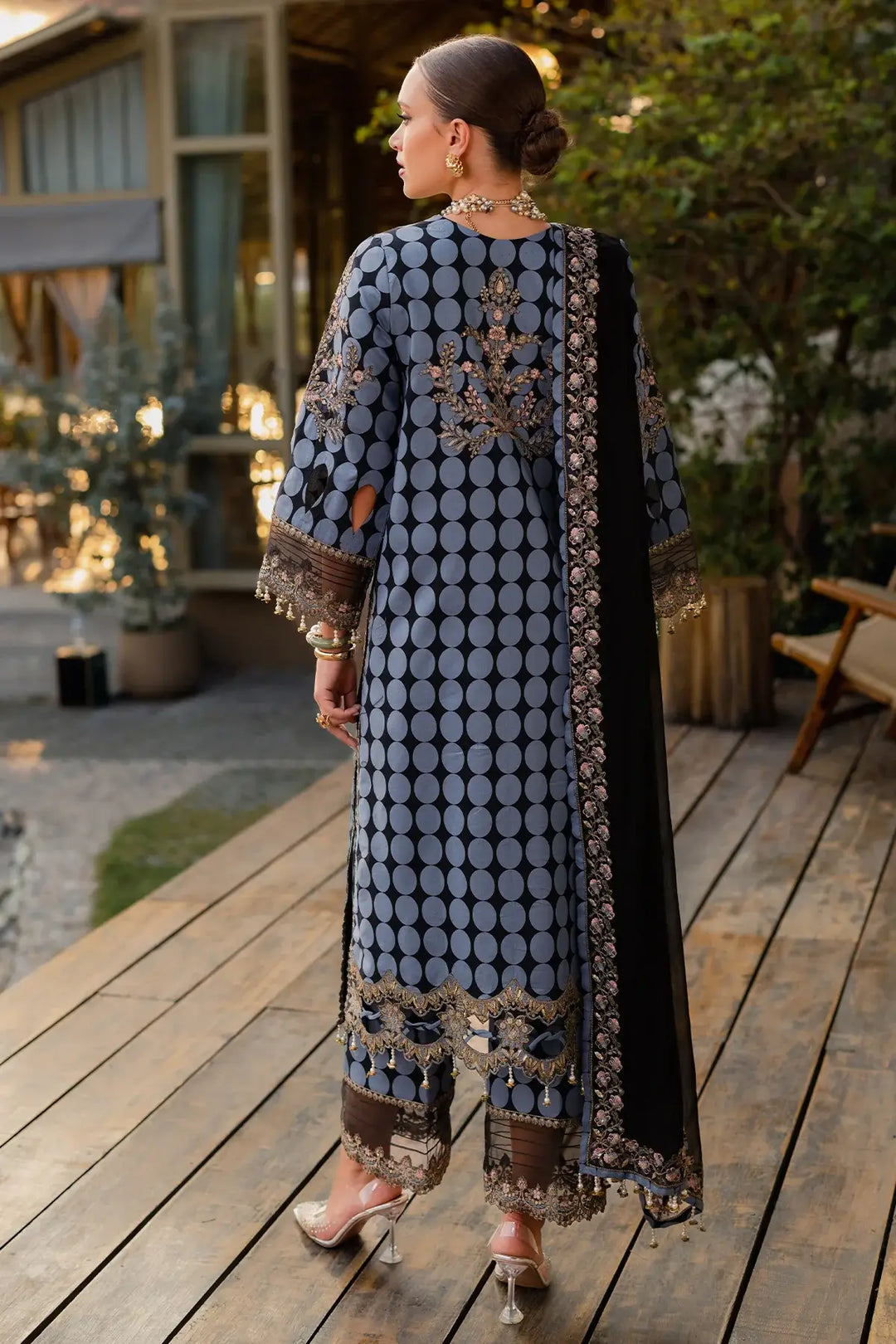 3-PC Unstitched Festive Edit Lawn QARA Collection CQ5-06