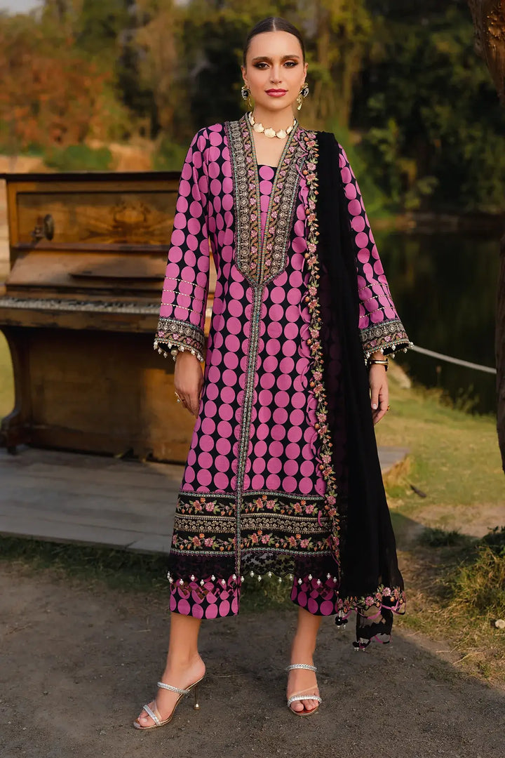 3-PC Unstitched Festive Edit Lawn QARA Collection CQ5-07