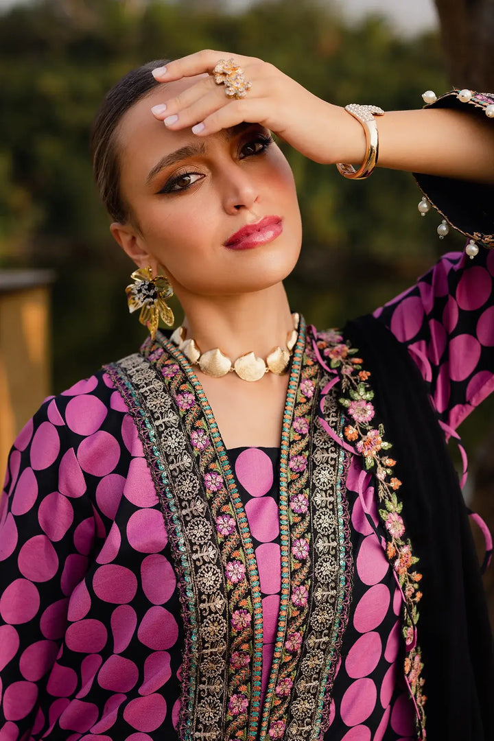 3-PC Unstitched Festive Edit Lawn QARA Collection CQ5-07