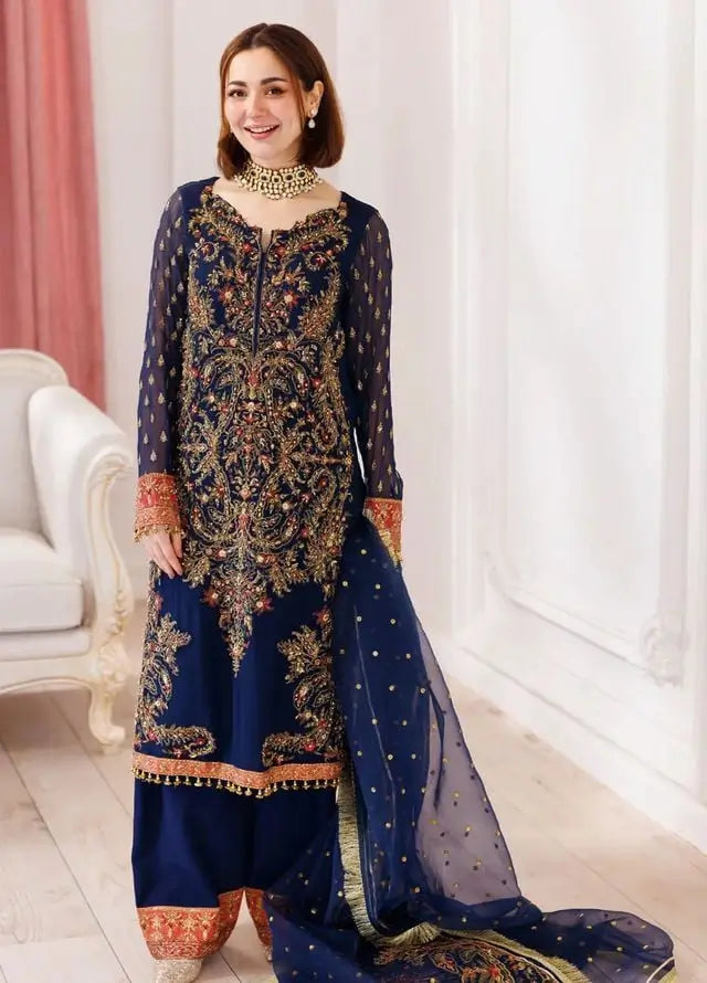Dastan-E-Jashan Charizma Embroidered Chiffon Suit 2025