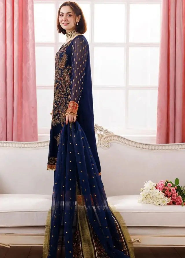 Dastan-E-Jashan Charizma Embroidered Chiffon Suit 2025