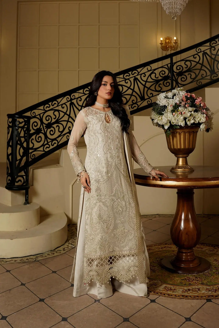Dove Embroidered 3-Piece Unstitched Suit