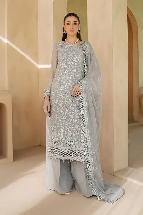 Elnaz Embroidered 3-Piece Unstitched Suit