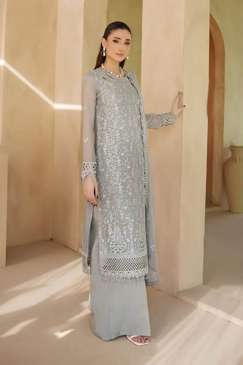 Elnaz Embroidered 3-Piece Unstitched Suit