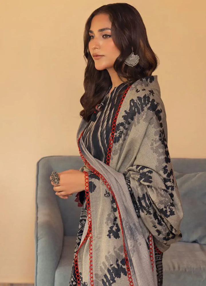 Gul Ahmed 3Pc Unstitched Printed Dhanak Suit DH-42004