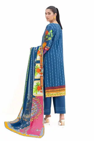 Gul Ahmed 3Pc Unstitched Printed Khaddar Suit – K42006T
