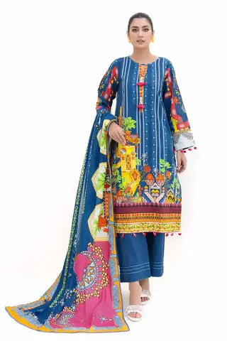 Gul Ahmed 3Pc Unstitched Printed Khaddar Suit – K42006T