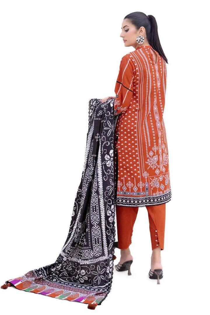 Gul Ahmed 3Pc Unstitched Printed Khaddar Suit – K42008T
