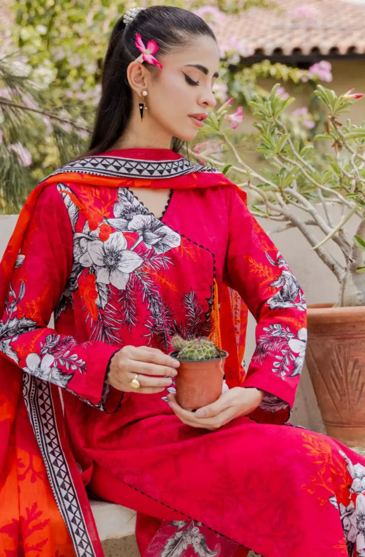 Gul Ahmed 3Pc Unstitched Printed Khaddar Suit – SD42072