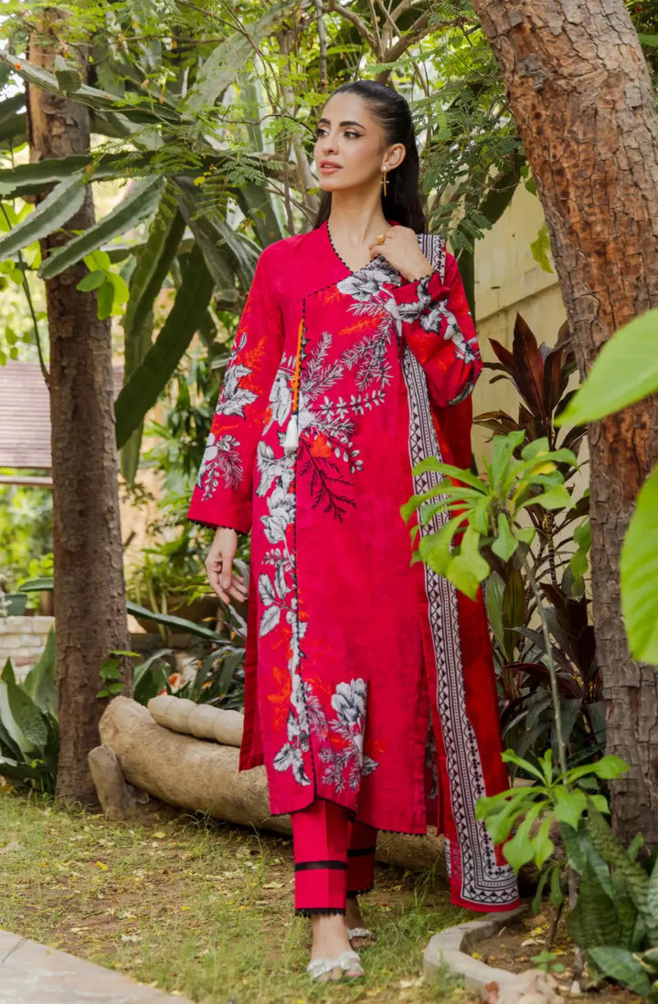 Gul Ahmed 3Pc Unstitched Printed Khaddar Suit – SD42072