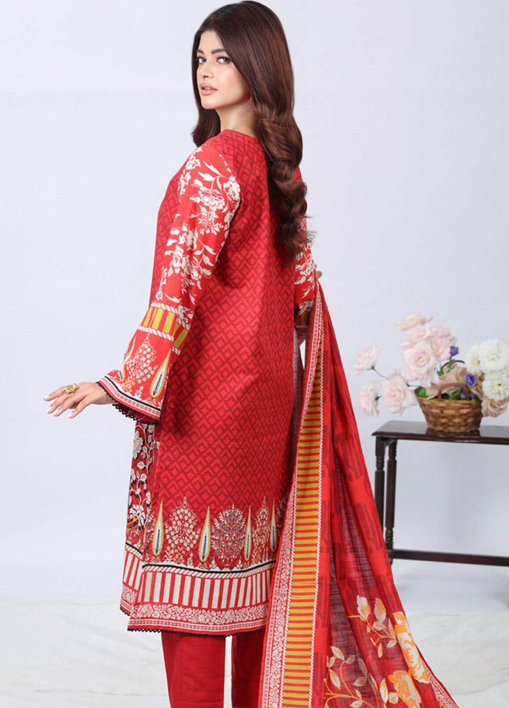 Gul Ahmed 3Pc Unstitched Printed Khaddar Suit – WR32002