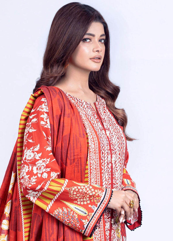 Gul Ahmed 3Pc Unstitched Printed Khaddar Suit – WR32002