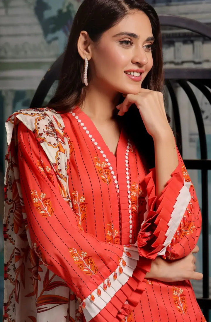 Gul Ahmed 3Pc Unstitched Printed Khaddar Suit – SD42016