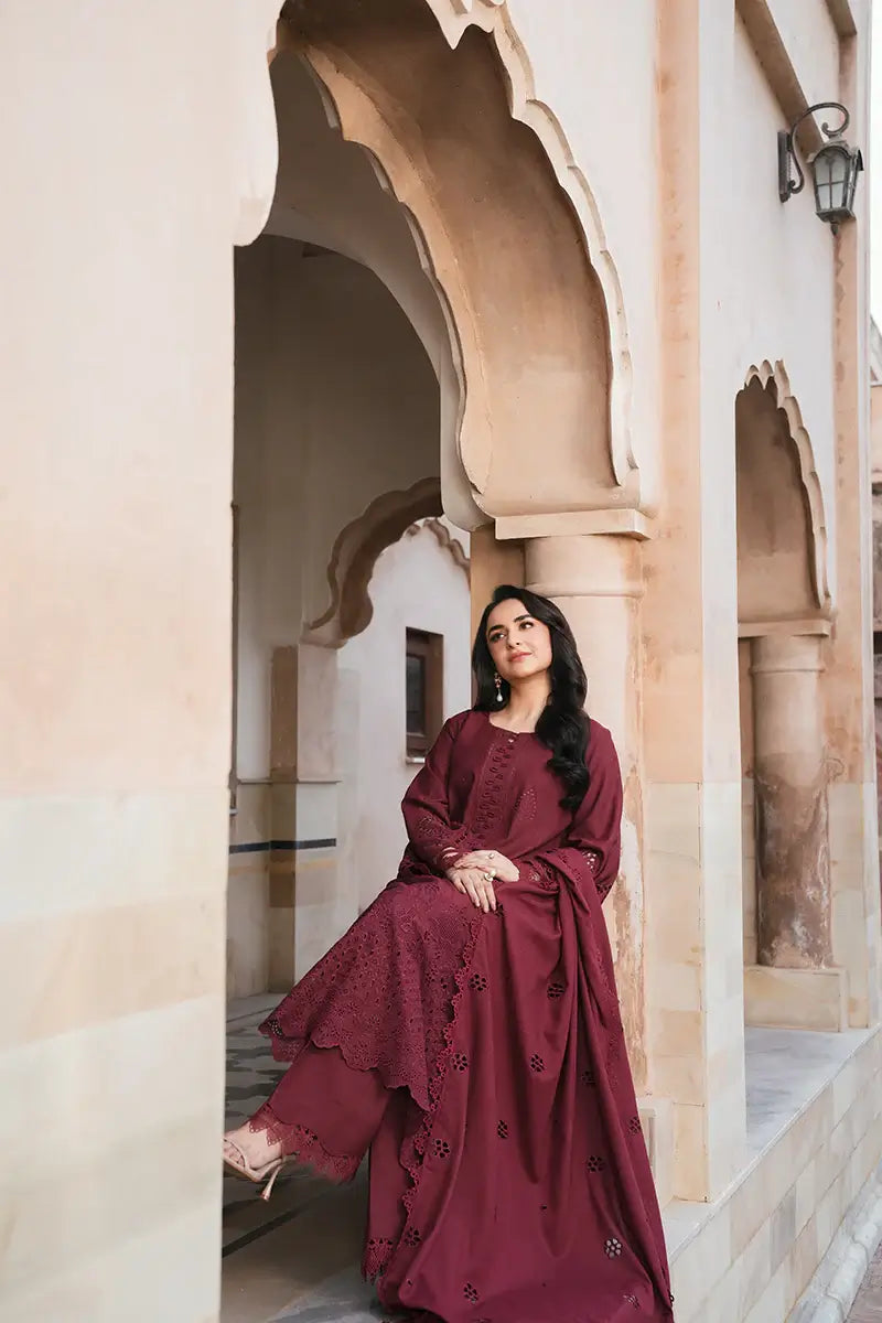 GULAAL By Manara 3-Piece Unstitched Suit