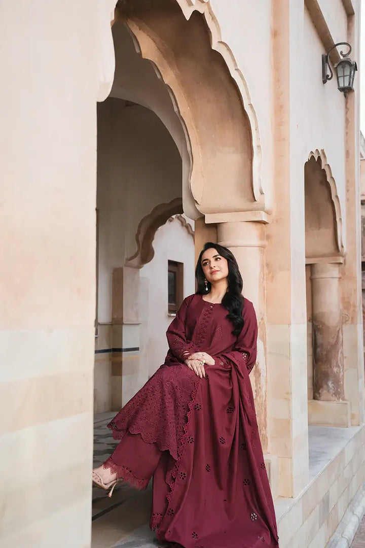 GULAAL By Manara 3-Piece Unstitched Suit