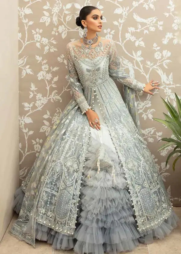 Inayat Buttercup 03 4-Piece Embroidered Net Suit