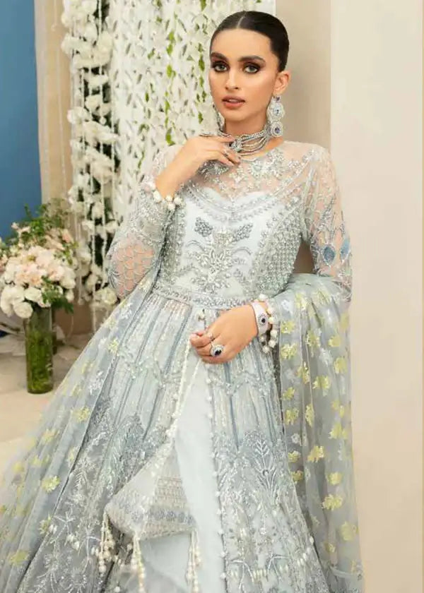Inayat Buttercup 03 4-Piece Embroidered Net Suit