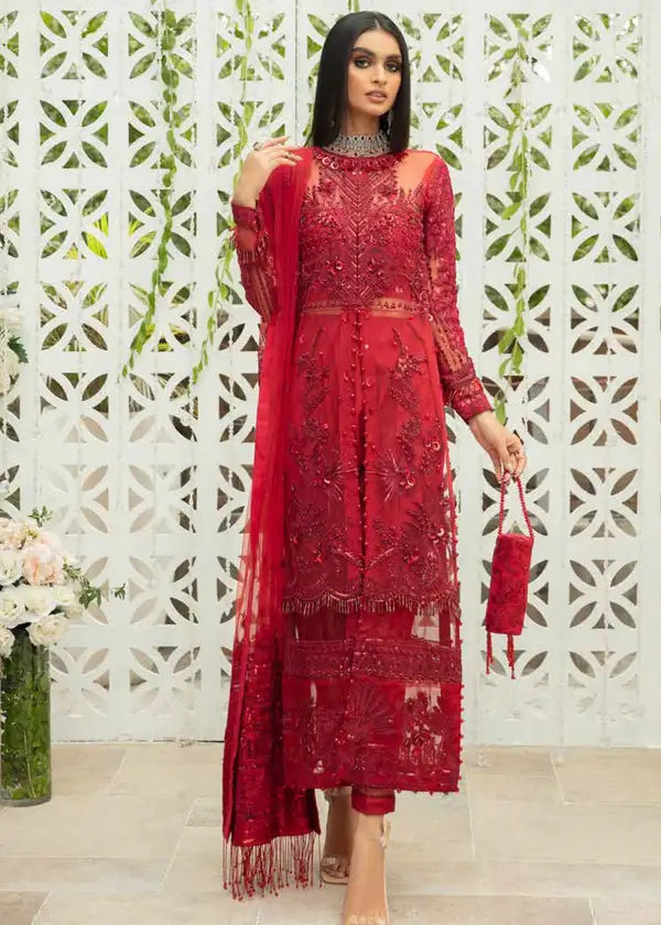 Inayat Gulab 05 4-Piece Embroidered Tulle Suit 2025