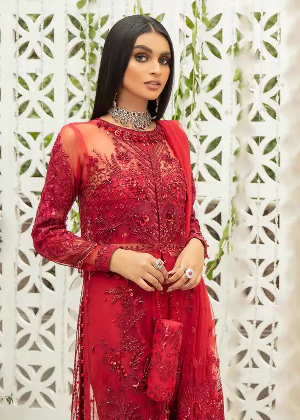 Inayat Gulab 05 4-Piece Embroidered Tulle Suit 2025