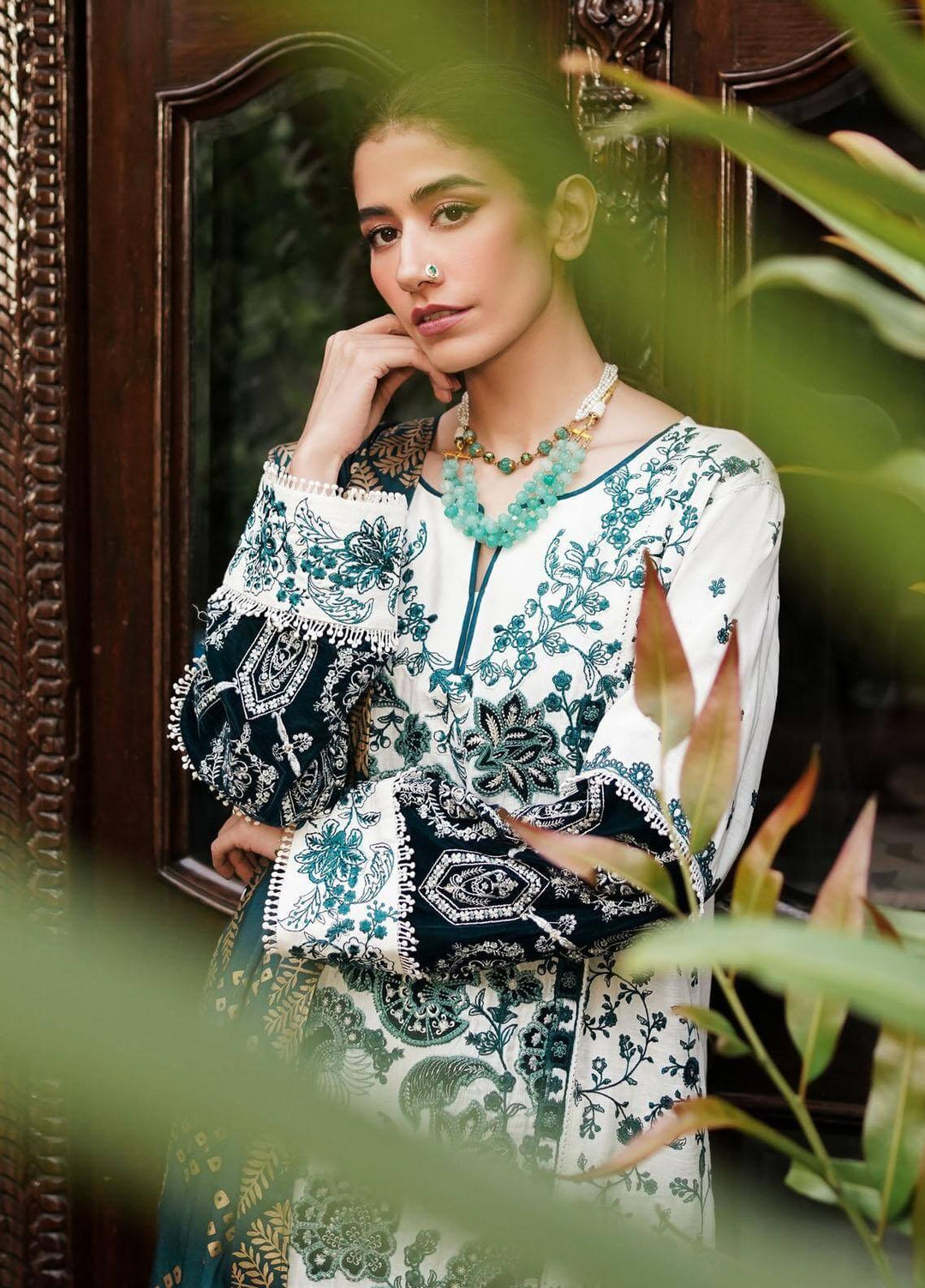 Manara Embroidered Suits Unstitched 3 Piece MNA23W