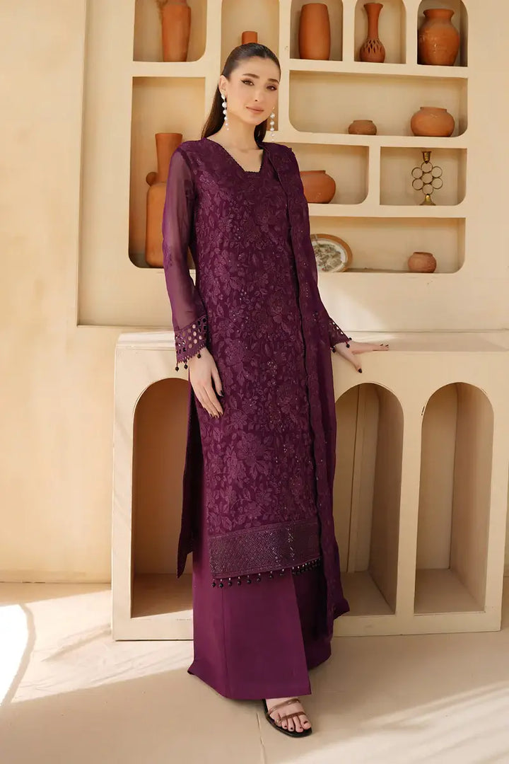 Minal Embroidered 3-Piece Unstitched Suit