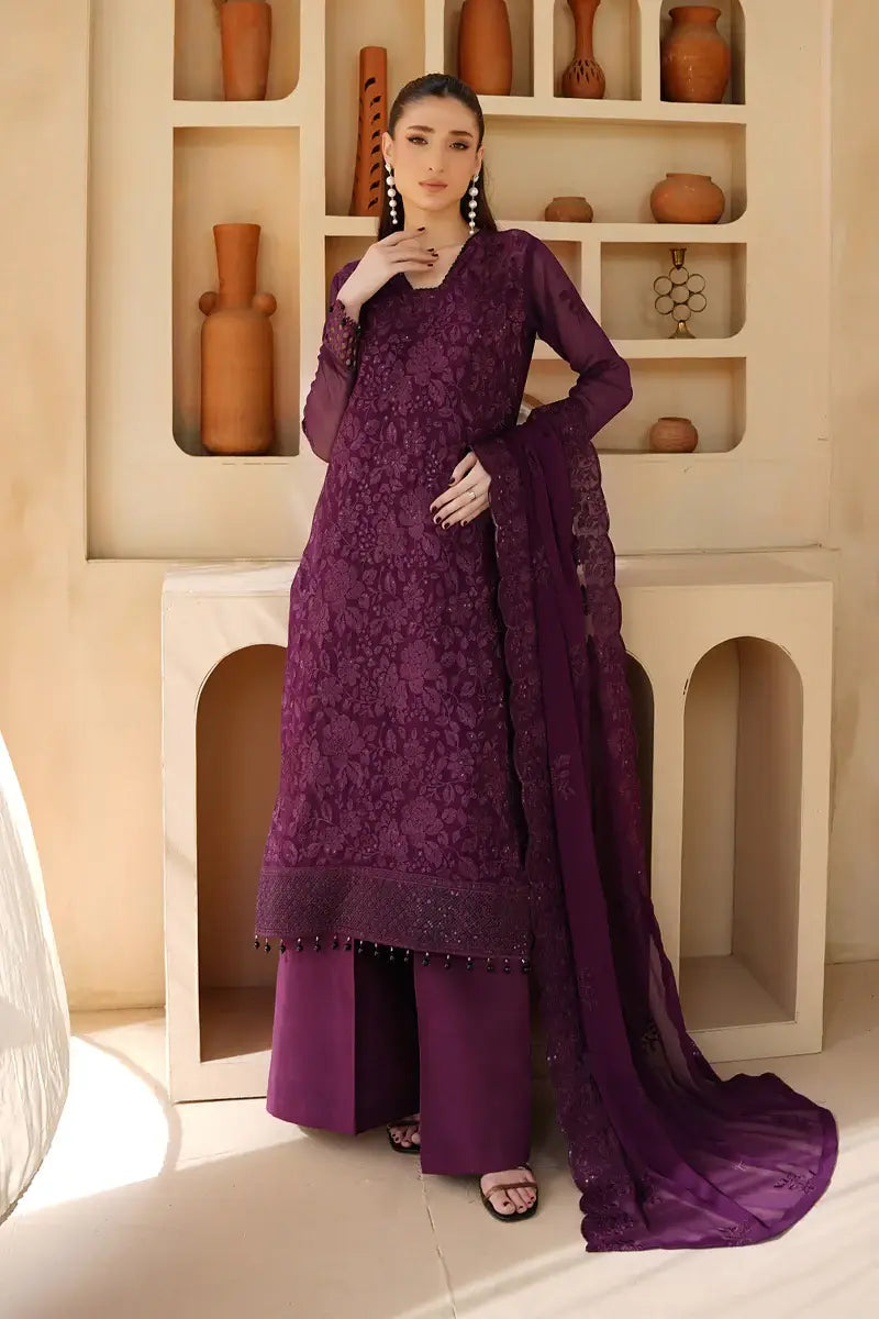 Minal Embroidered 3-Piece Unstitched Suit