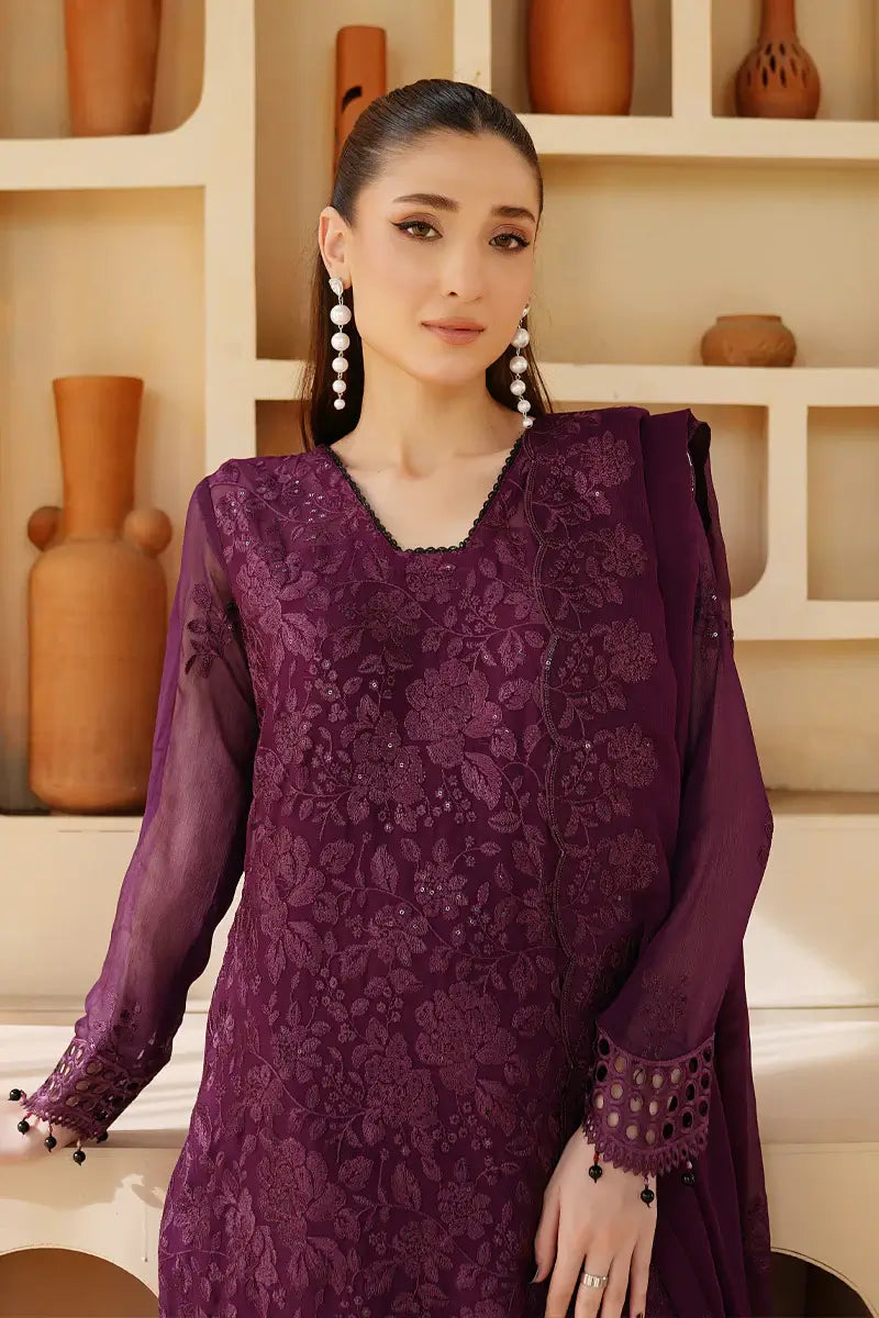 Minal Embroidered 3-Piece Unstitched Suit