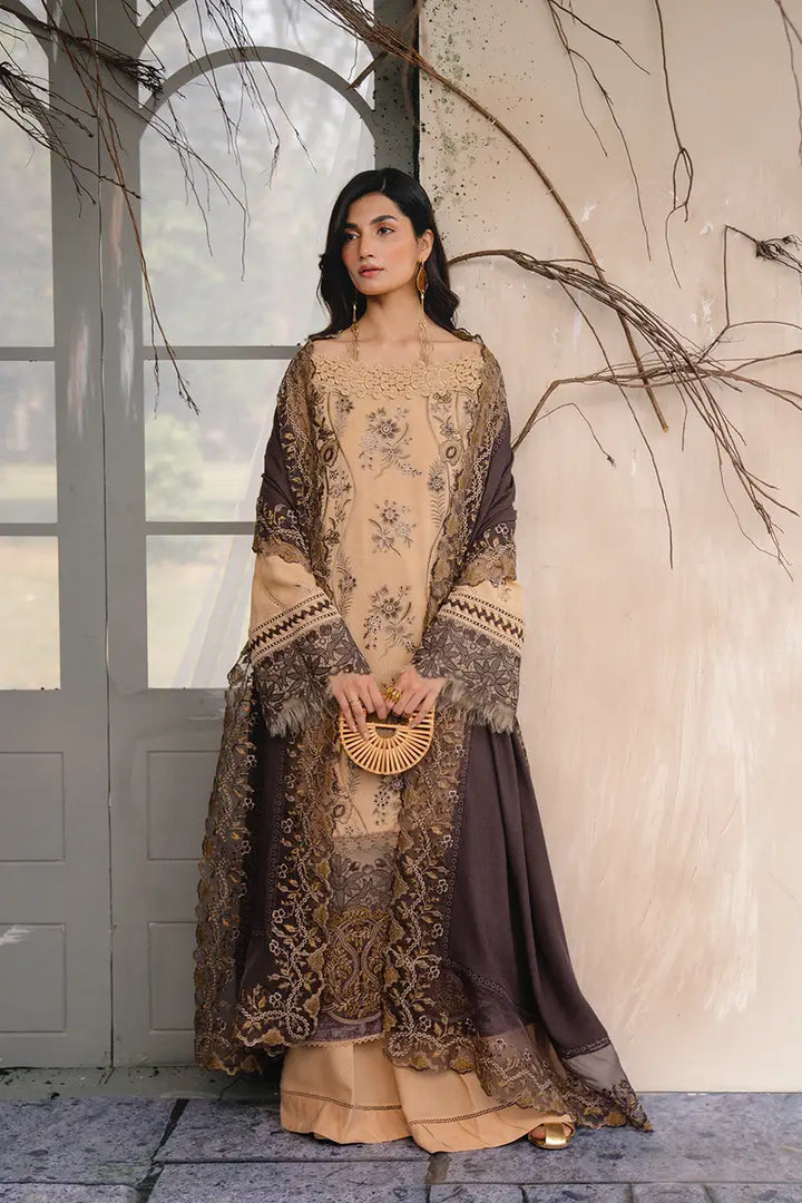 NERIA-SRW24-07 3-Piece Unstitched Suit