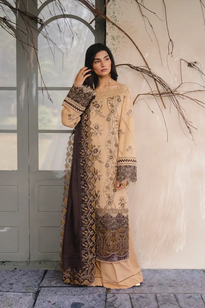 NERIA-SRW24-07 3-Piece Unstitched Suit