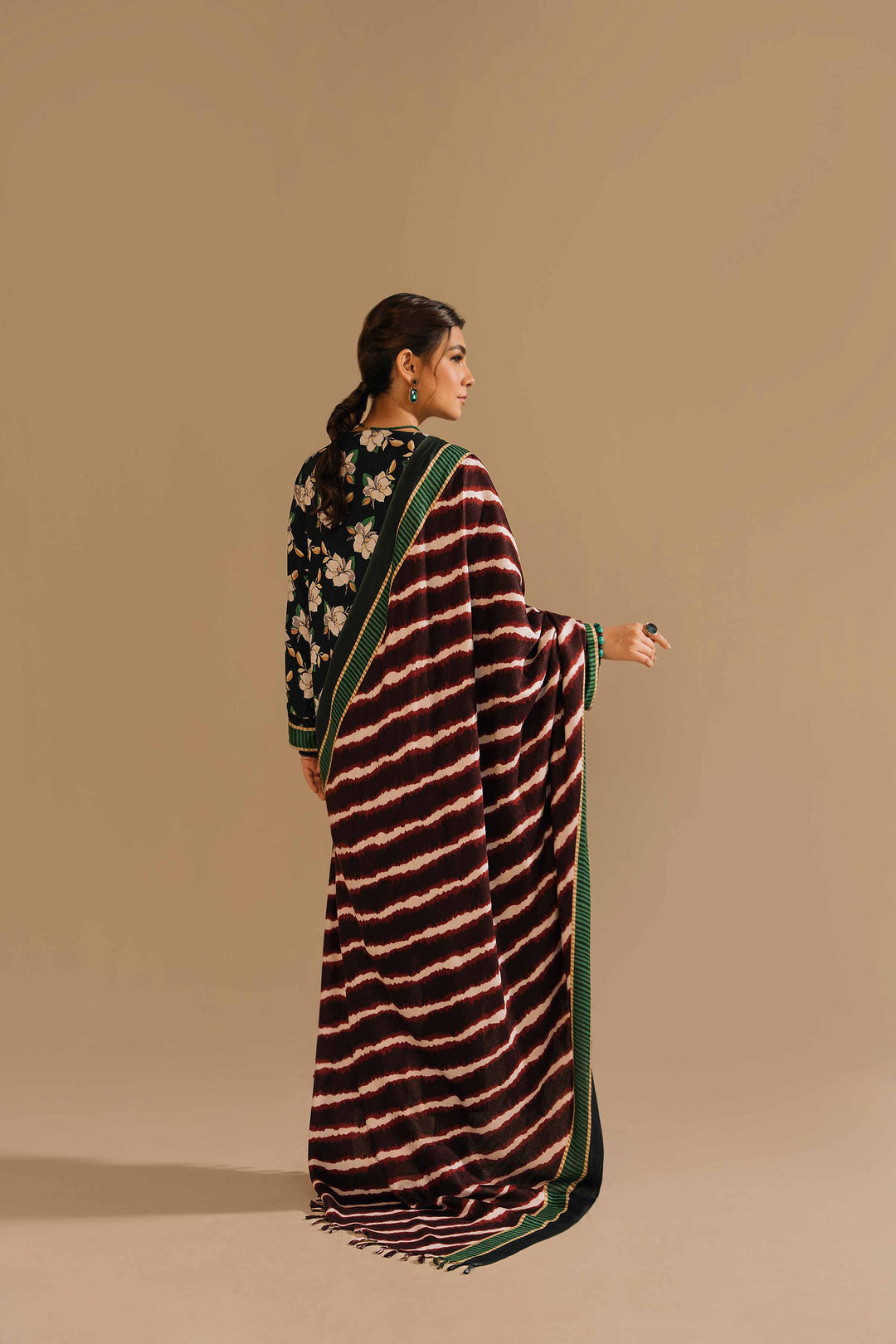 Nishat 3Pc Unstitched Printed Linen Suit - 42303166