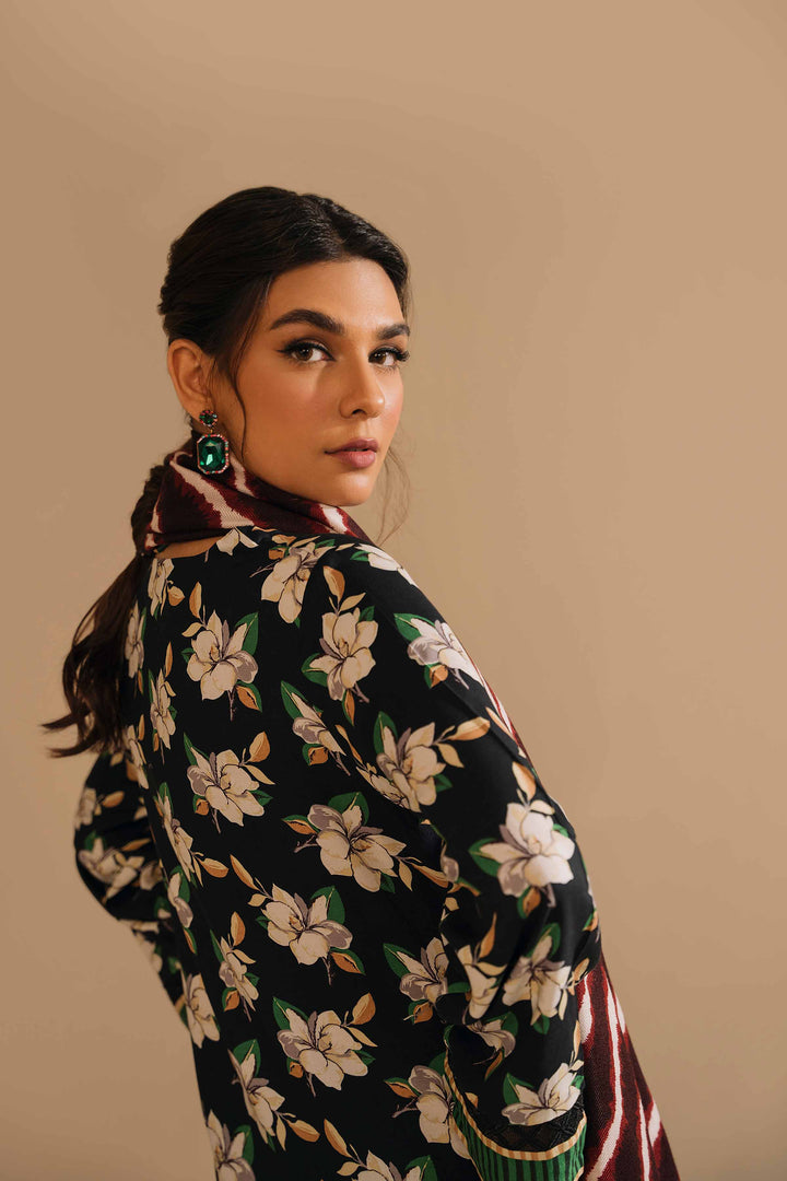 Nishat 3Pc Unstitched Printed Linen Suit - 42303166