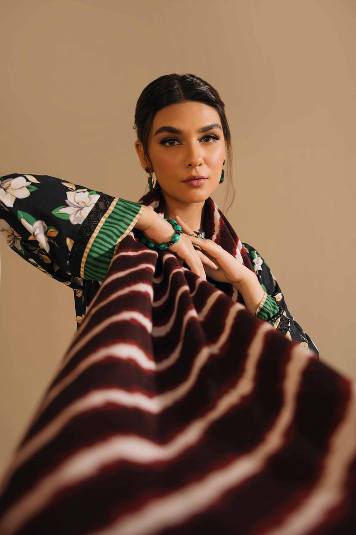 Nishat 3Pc Unstitched Printed Linen Suit - 42303166